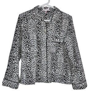 Victoria’s Secret Cotton Leopard Print Pajama Shirt
